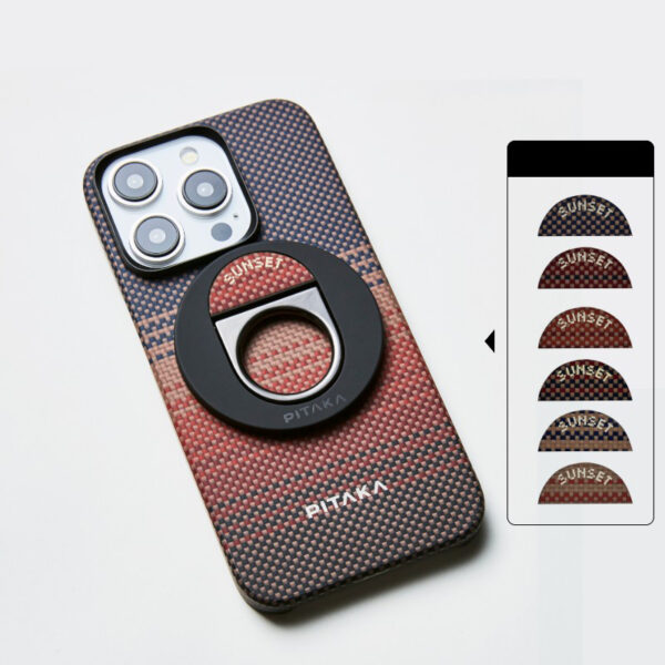 PITAKA is suitable for Apple 15promax magnetic sunset moonrise Kevlar floating aramid high-end magsafe carbon fiber mobile phone case - Image 16