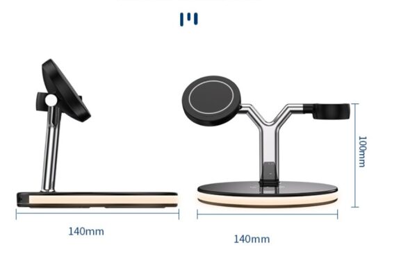 Magsafe desktop magnetic mobile phone holder charger three-in-one wireless charging watch headset - Image 5