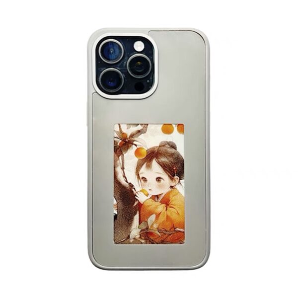 Screen casting phone case with ink screen DIY pattern suitable for iPhone protective case - Image 2