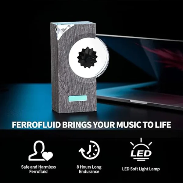 Ferrofluid Music Rhythm Light, Dancing Ferrofluid Music Rhythm Lamp, Music Mate, Magnetic Fluid Changes with Sound - Image 3