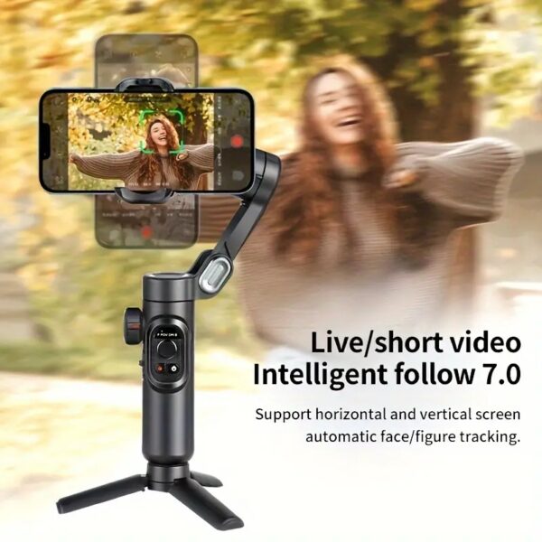 XE 3-Axis Handheld Gimbal Stabilizer Foldable Smartphone Cellphone Video Record Vlog PTZ Stabilizer For IPhone Xiaomi Sa - Image 4