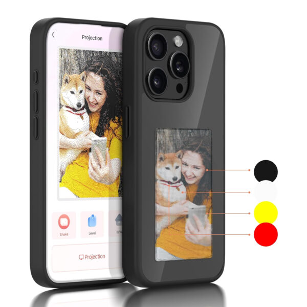 Screen casting phone case with ink screen DIY pattern suitable for iPhone protective case - Image 5