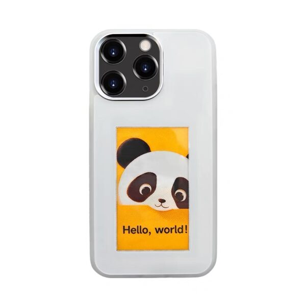 Screen casting phone case with ink screen DIY pattern suitable for iPhone protective case - Image 3
