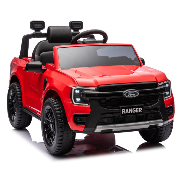 12V children's car remote control, authorized Ford Ranger, 2WD suitable for children aged 3-6. Red - Image 5