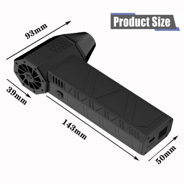 Portable Handheld Hurricane Turbo Fan Electric Hair Dryer Handheld Outdoor Dust Blower - Image 3