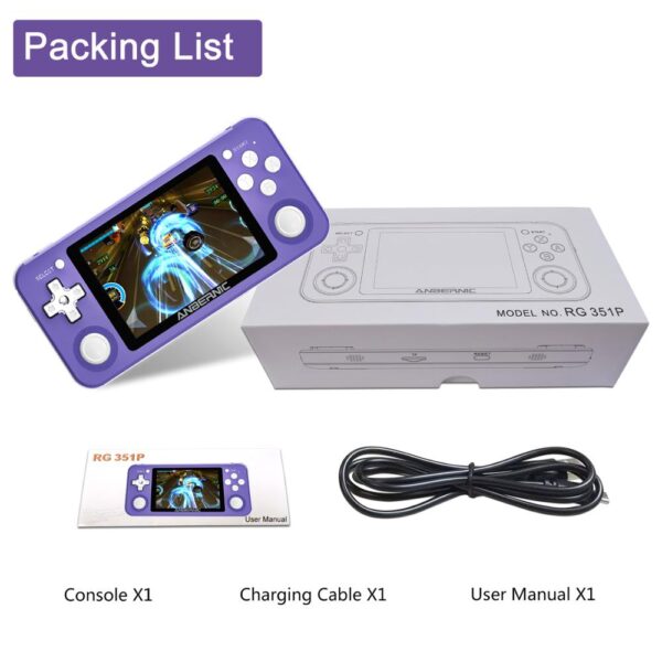RG351P ANBERNIC  Retro Game PS1 RK3326 64G Open Source System 3.5 inch IPS Screen Portable Handheld Game Console RG351gift 2400 - Image 5