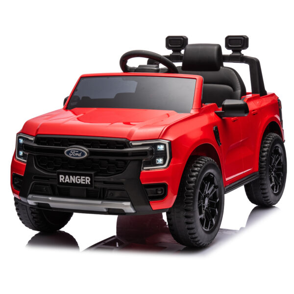 12V children's car remote control, authorized Ford Ranger, 2WD suitable for children aged 3-6. Red - Image 7