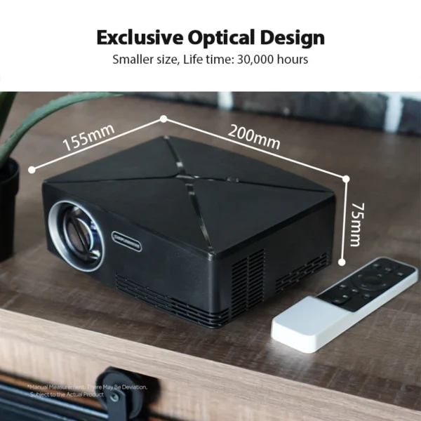 AUN MINI Projector C80 UP, 1280x720 Resolution, Android WIFI Proyector, LED Portable HD Beamer for Home Cinema, Optional C80 - Image 5