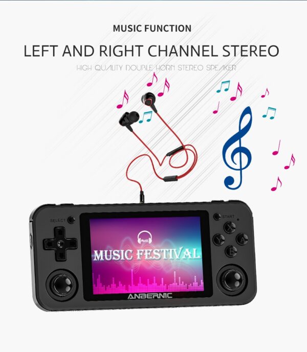RG351P ANBERNIC  Retro Game PS1 RK3326 64G Open Source System 3.5 inch IPS Screen Portable Handheld Game Console RG351gift 2400 - Image 3