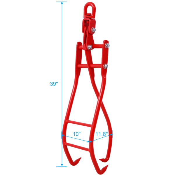 36in 3 Claw Log Grapple for Logging Tongs Eagle Claws Design Log Lifting Tongs Log Grabs Timber Lifting Tongs for Truck, ATV, - Image 2
