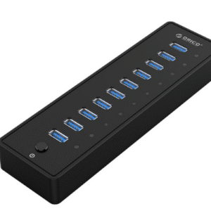 ORICO USB HUB3.0 External 10 Port USB Splitter with VL812 12V3A EU/UK Power Adapter