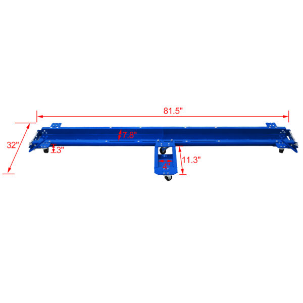 Motorcycle Dolly 1250 lbs Widow Cruiser-Dolly Steel Motorcycle Dolly Blue - Image 7