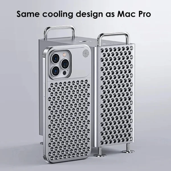 Metalen Warmteafvoer Telefoonhoes Voor Iphone 13 12 14 15 Pro Max Plus Koelende Geur Randloze Holle Aluminium Schokbestendige Hoes - Image 5