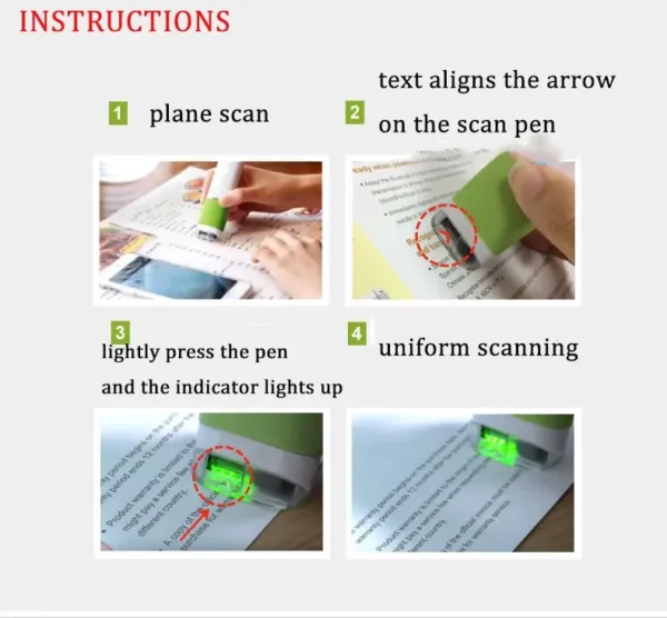Scan Marqueur Stylo Intelligent Automatique Stylo Scanner Scan Marqueur Texte Reconnaissance Stylo Scanner - Image 4