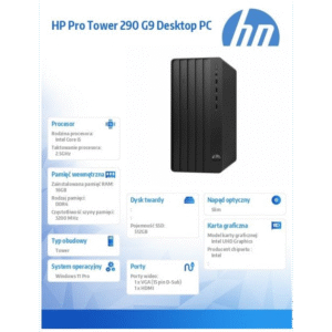 hp inc. Komputer 290 Tower G9 i5-14400 512GB/16GB/W11P B6ZD5ET (B6ZD5ET#AKD)